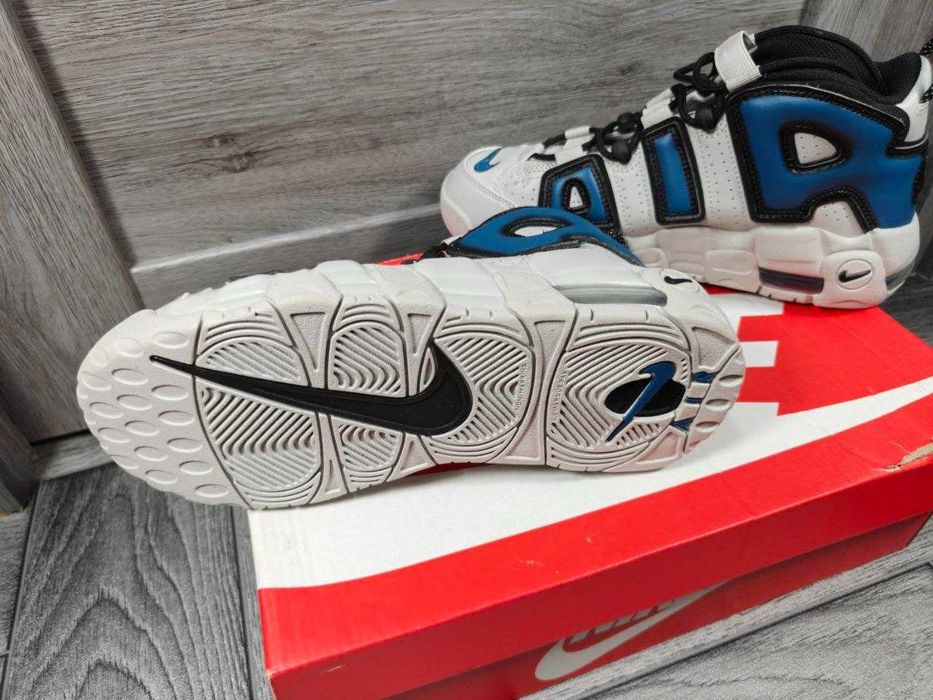 Кроссовки Nike Air More Uptempo GS білі сині 38.5 розмір оригінал Кросівки