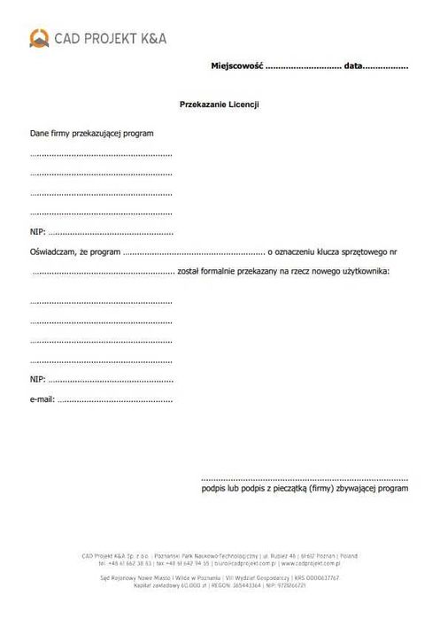 Sprzedam Cad Decor Pro 4.X - licencja bezterminowa plus Cad Rozkrój