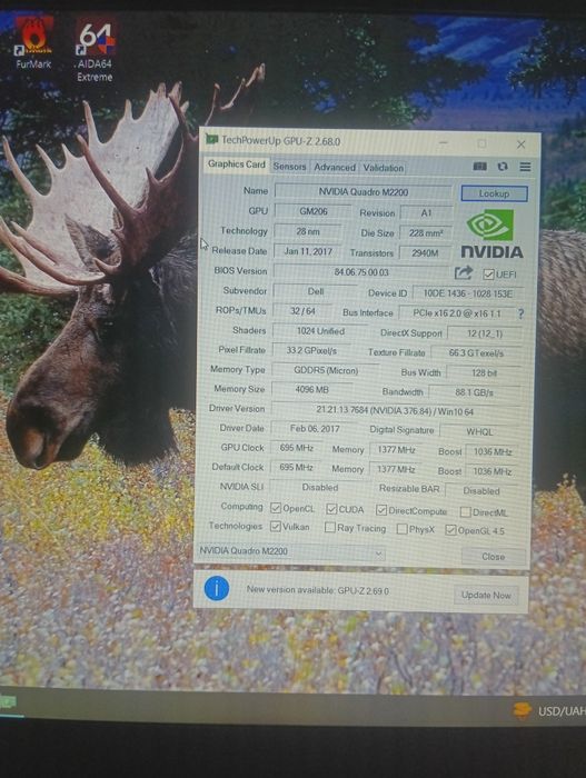 Nvidia quadro m2200 4 gb