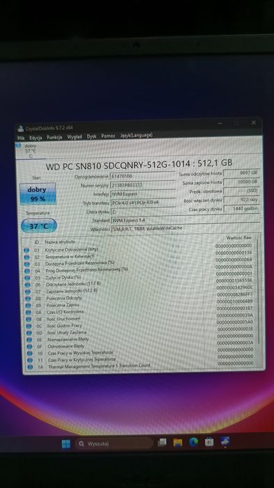 Laptop gamingowy 17,3 Acer Nitro i5 RTX 3060 16GB RAM 512GB SSD