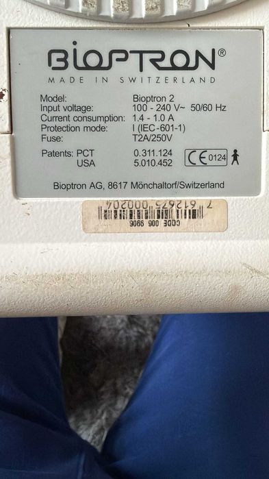 Lampa Bioptron 2 – oryginał Made in Switzerland (Zepter / Bioptron AG)