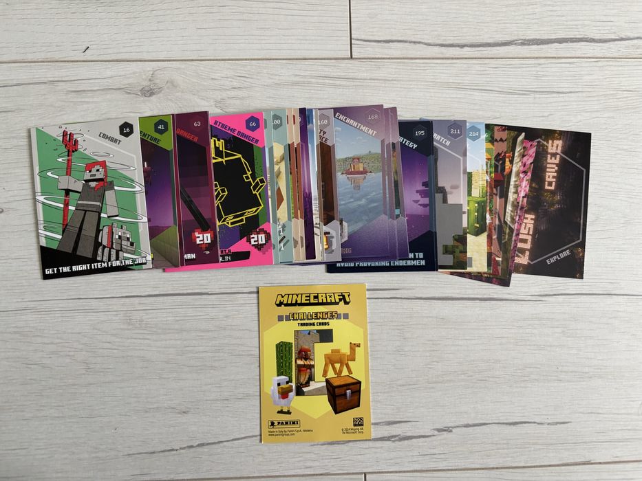 Cartas Panini Minecraft Challenges Tranding Cards