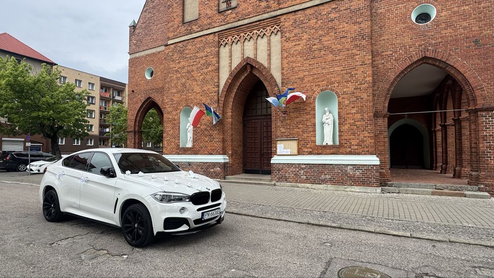 Auto/Samochód do ślubu/na wesele  *Białe BMW X6 f16 * wolny 2026!