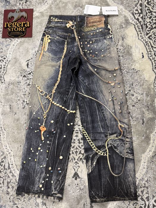 Джинсы acne studios акне студио loose fit jeans pint широкие джинсы archive архив Широкі Джинси Штани Y2K SK8 Skater