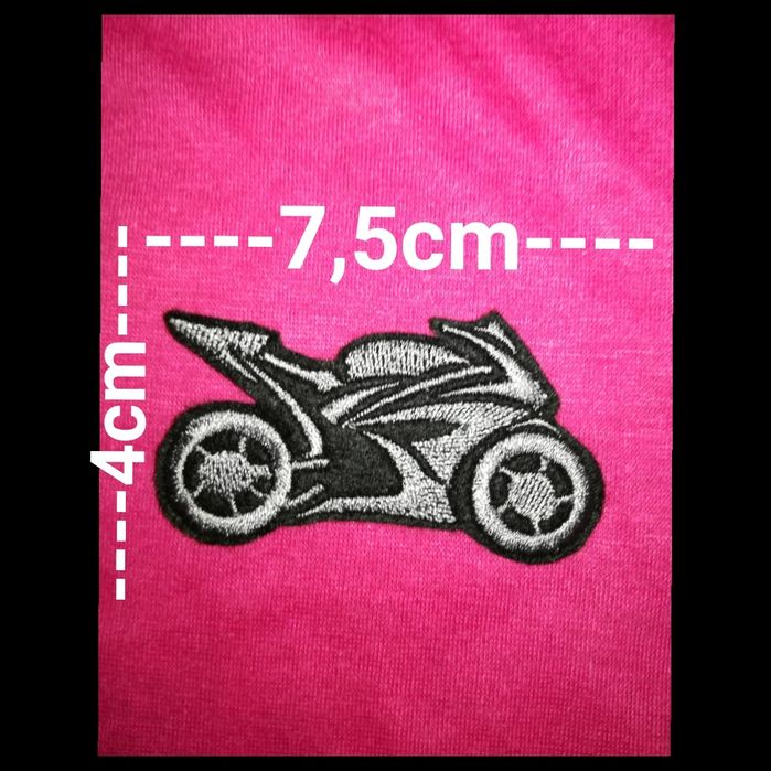 Naszywka motor aplikacja