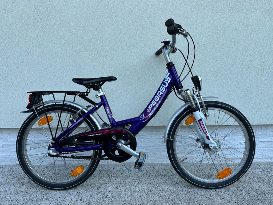 Rower PEGASUS - koła 20, Nexus 3 biegi, amor, prądnica w kole led