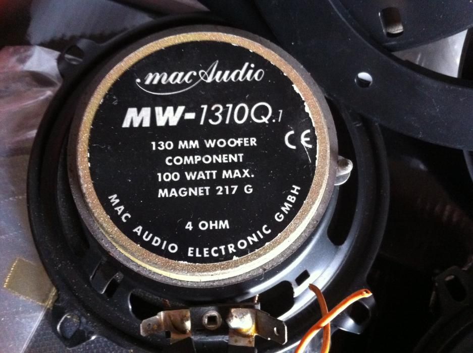 Par colunas auto, novas Mac Audio MW-1310Q.1