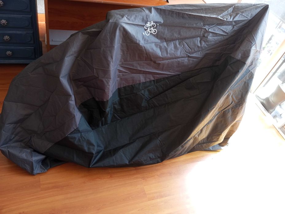 Capa protetora para bicicleta.