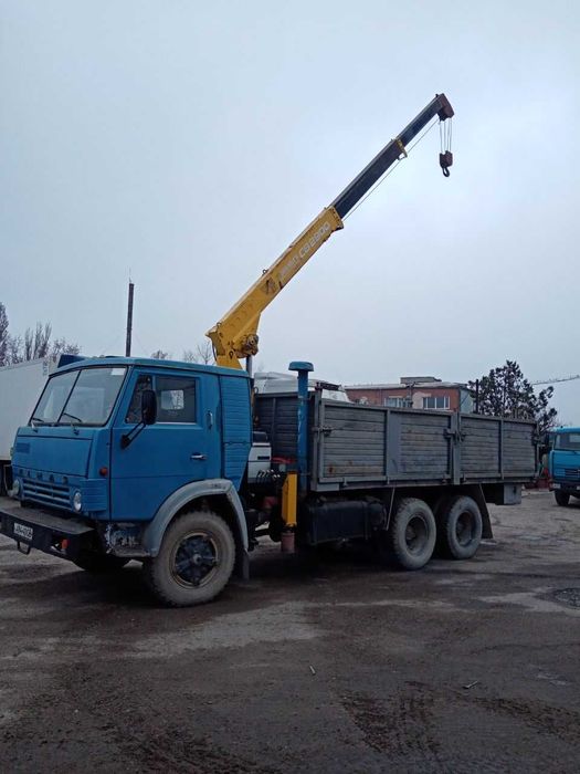 КАМАЗ 53202 бортовий з краном-маніпулятором Shin Meiwa 3т, 1987