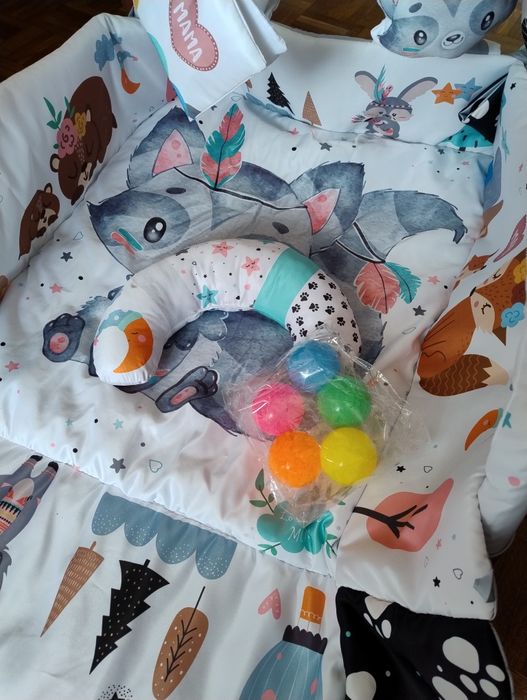 Duża Dwustronna Mata Edukacyjna Miękka Interaktywna 4w1 Active Hobby B