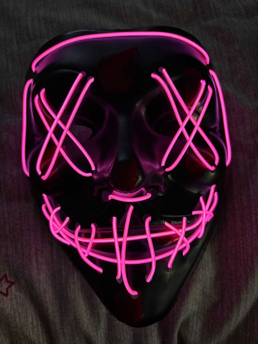 Máscara nova Halloween/Carnaval LED