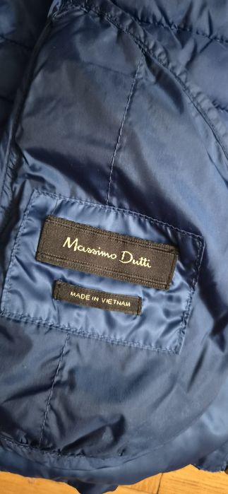 Elegancka kurtka przejściowa Massimo Dutti rozm. M niebieska lekka indygo