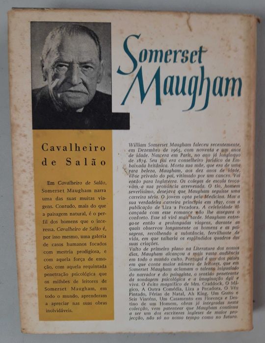 Livro  -Ref:Part-3- Somerset Maugham - Cavalheiro de Salão