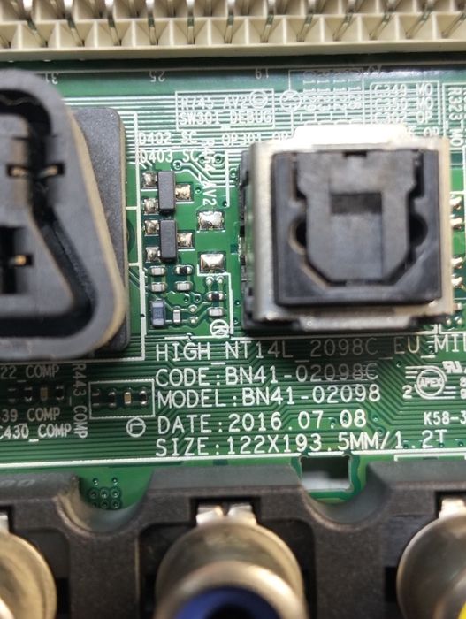 TV led UE40J5100AW avariada