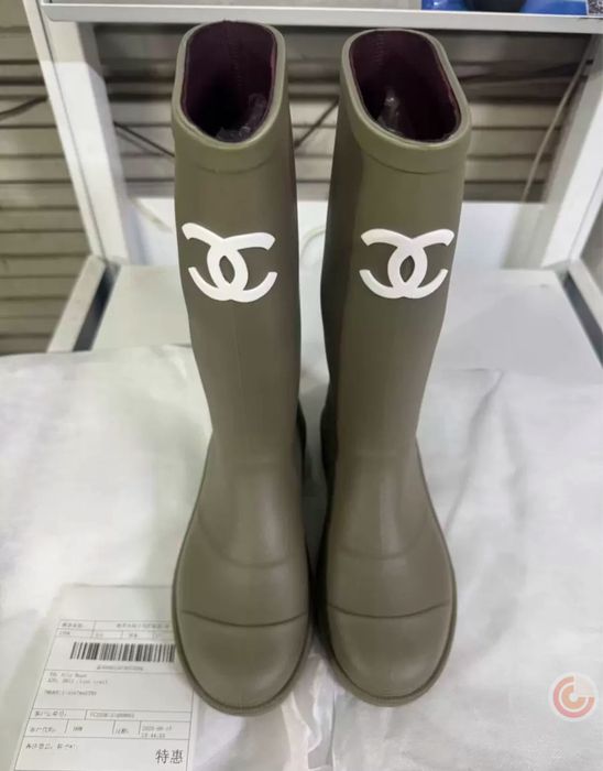 Чоботи Chanel резинові преміум якість