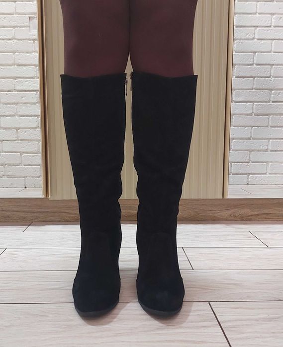 Сапоги шкіряні нат.