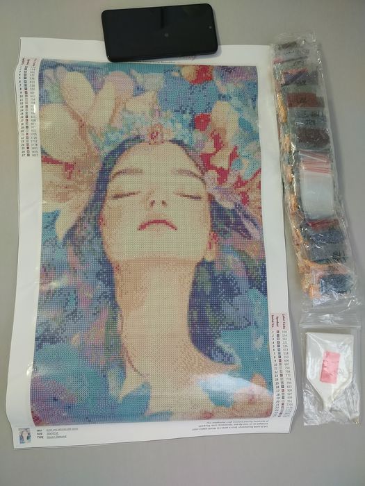 Haft diamentowy 30x50 dziewczyna