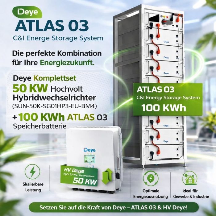 deye 50kw + 100kw батареї