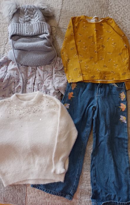 пакет теплого одягу  куртка джинсы шапка+хомут кофта H&M Next G&A Zara