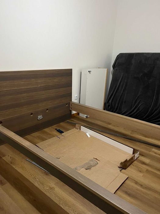 Cama IKEA MALM 200x140 e colchão molas ensacadas