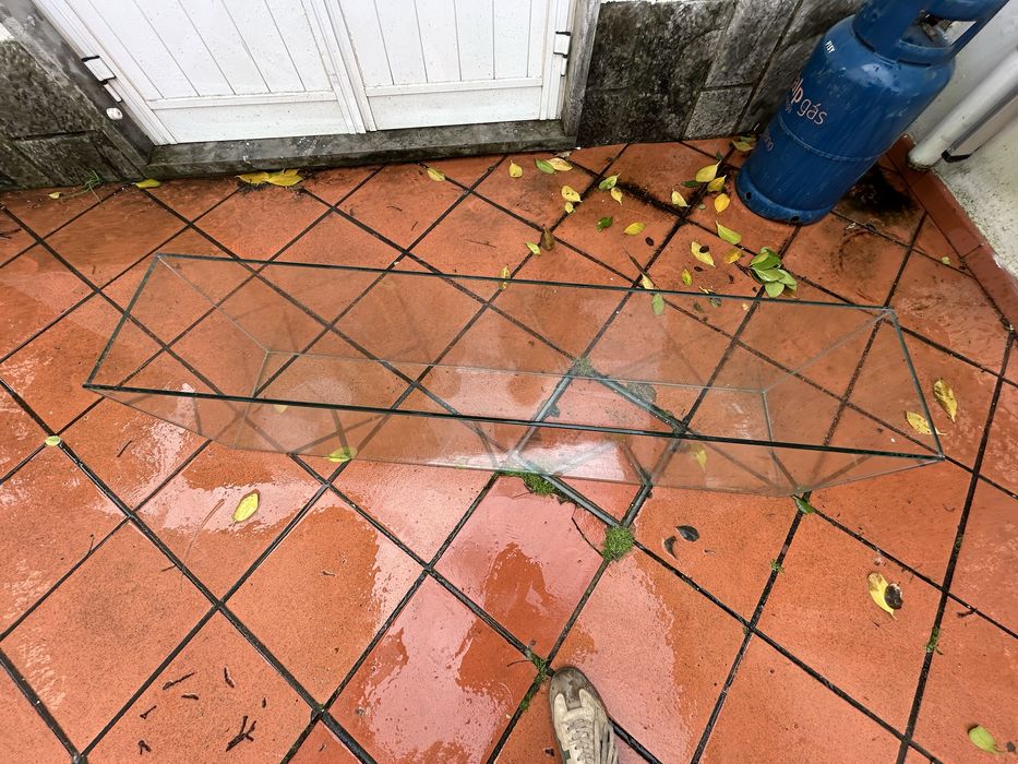 Vitrine de vidro / caixa de vidro para exposição ou decoração