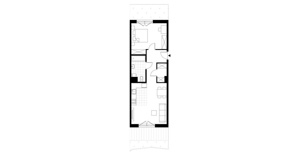 2-pokojowe mieszkanie 51m2 + 2 ogródki