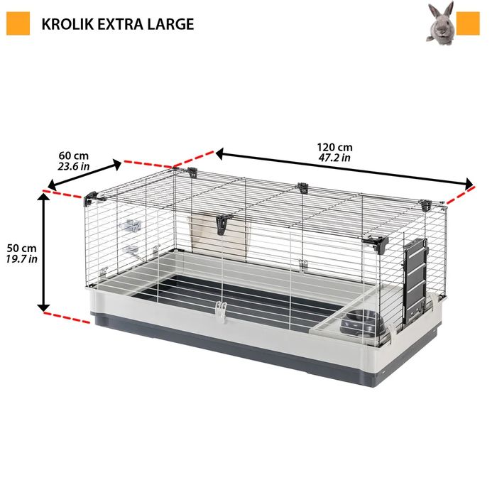 Клітка для кролика Італія KROLIK LARGE Ferplast, Клітка для кроків Кроли
