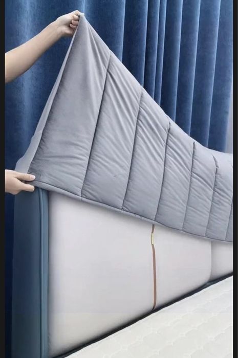 Подушка захист на спинку ліжка подголовник для кровати изголовье борт