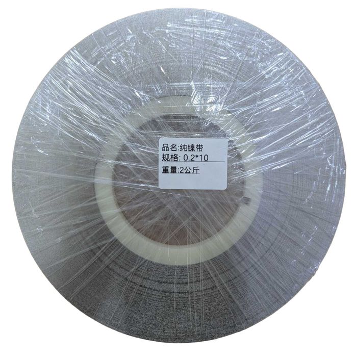 Нікельована стрічка 0.2 × 10 мм для точкового зварювання акумуляторів