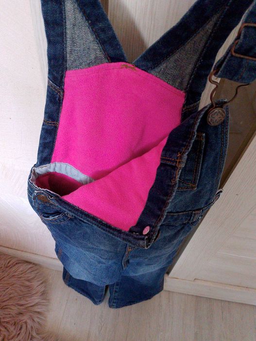 Джинсовий комбінезон на флісі на 3-5 років, osh kosh 5t