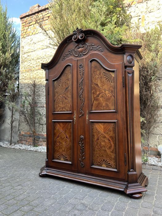 Stylowa Szafa Ubraniowa Intarsja Unikat ! ludwik kredens Po Renowacji