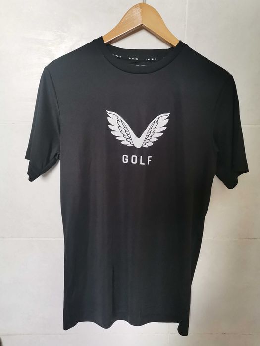 Мужская чёрная футболка Castore golf