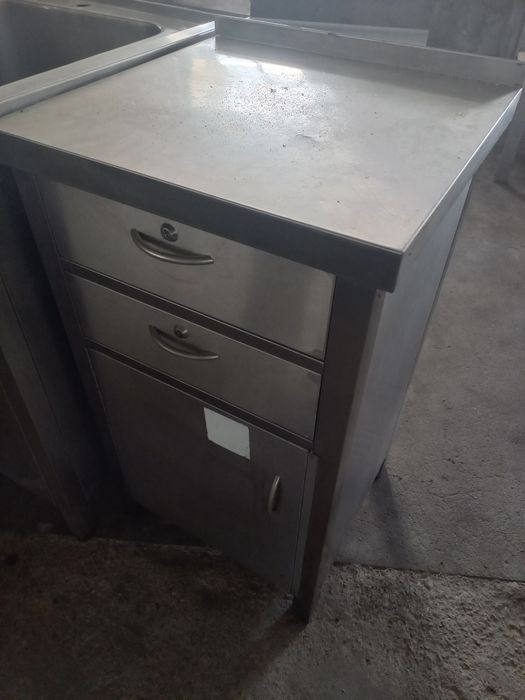 Bancada inox gavetas