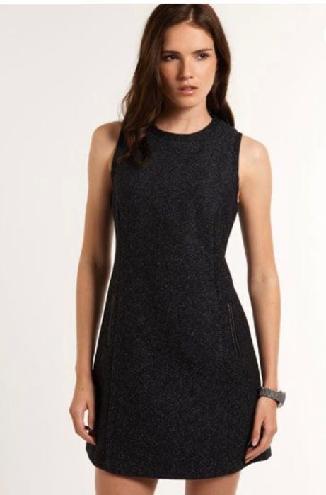 Твідова шерстяна приталена сукня The Hepburn Tweed Dress by Superdry