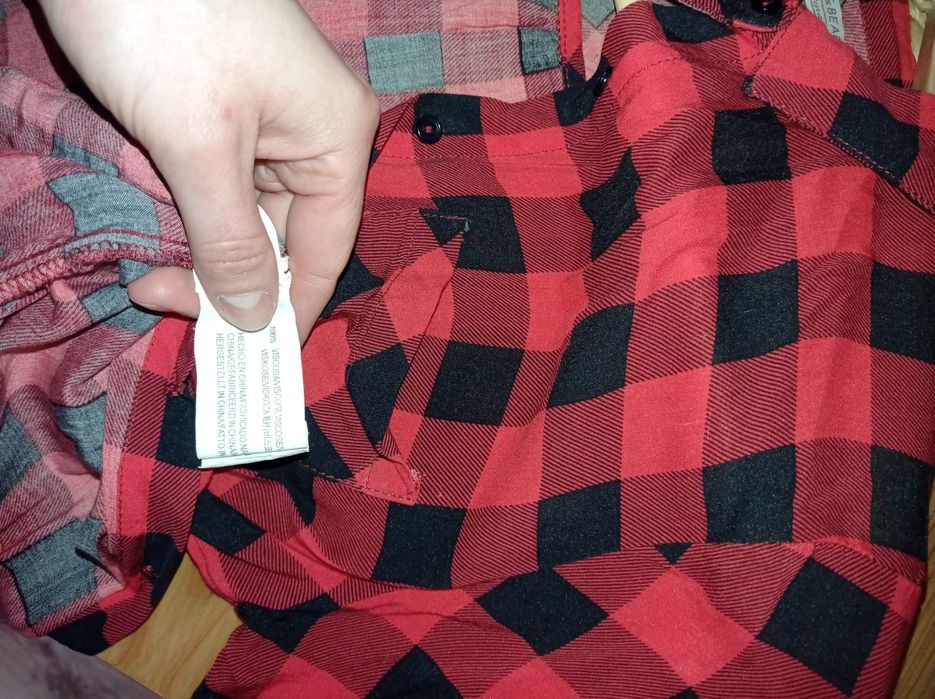 Kraciasta koszula marki Pull &Bear w rozmiarze S, 100% wiskoza!