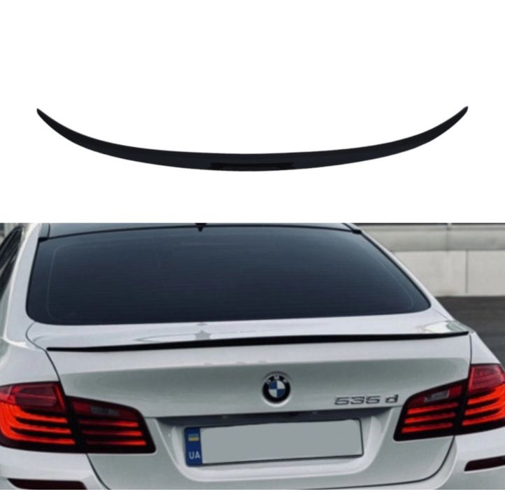 Спойлер BMW F10 M5 Style чорний глянець накладка на багажник ліп