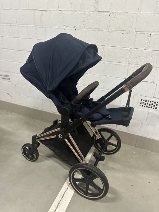Коляска Cybex Priam 4.0 2в1 Rose Gold /  Nautical blue