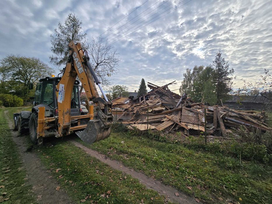 Koparko ładowarka Parczew Minikoparka Parczew Wykopy  Wywrotka