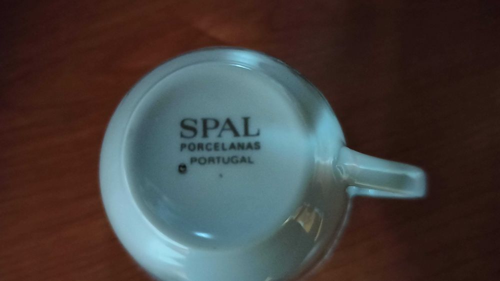 Serviço de chá de Porcelana Fina Portuguesa SPAL. Nunca usado. Anos 80