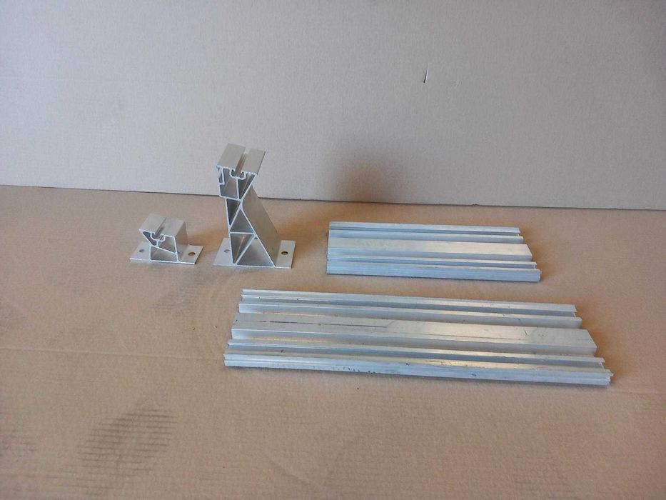 Uchwyt niski/wysoki - Aluminiowy - Konstrukcja balastowa na szynach