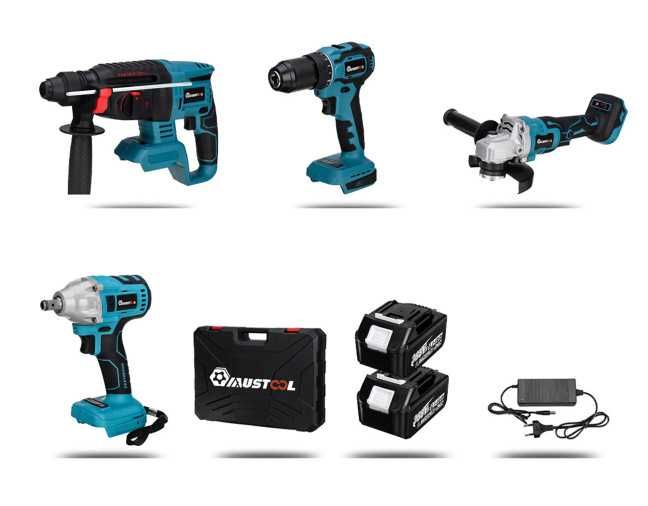 F1197 CONJUNTO 4 ferramentas 2 baterias