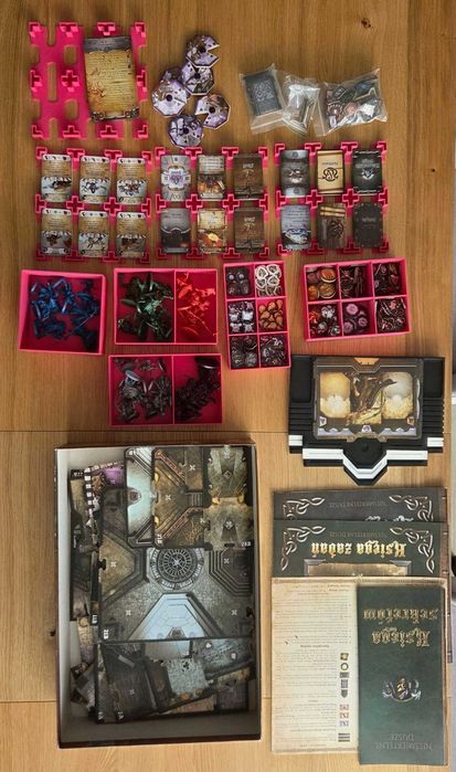 Gra planszowa Sword & Sorcery Nieśmietelne Dusze z rozszerzeniem Nadejście Mroku + 3 plansze bohatera + Tristan + insert