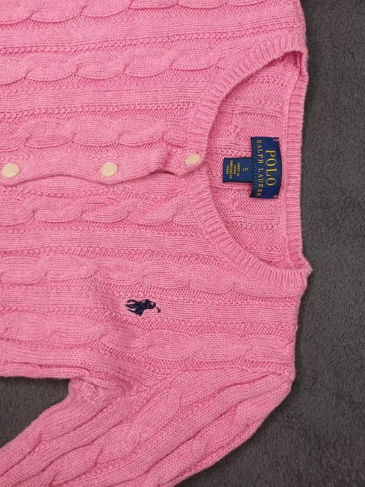 Диьячий бавовняний кардиган з баски"косичка". ralph lauren