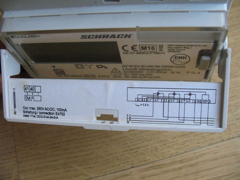 Licznik energii elektrycznej Schrack MGDIZ 380.