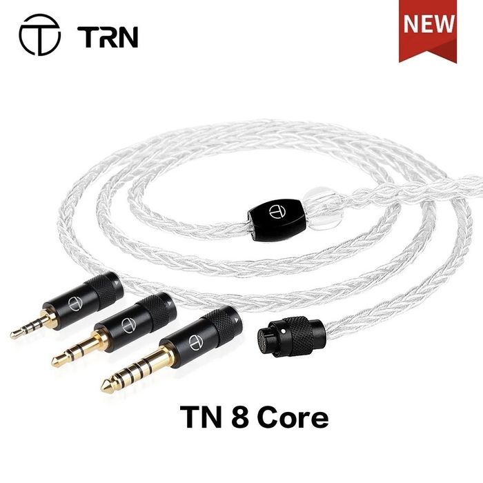 TRN TN 8-Rdzeni Posrebrzany kabel modułowy+3 wtyki
