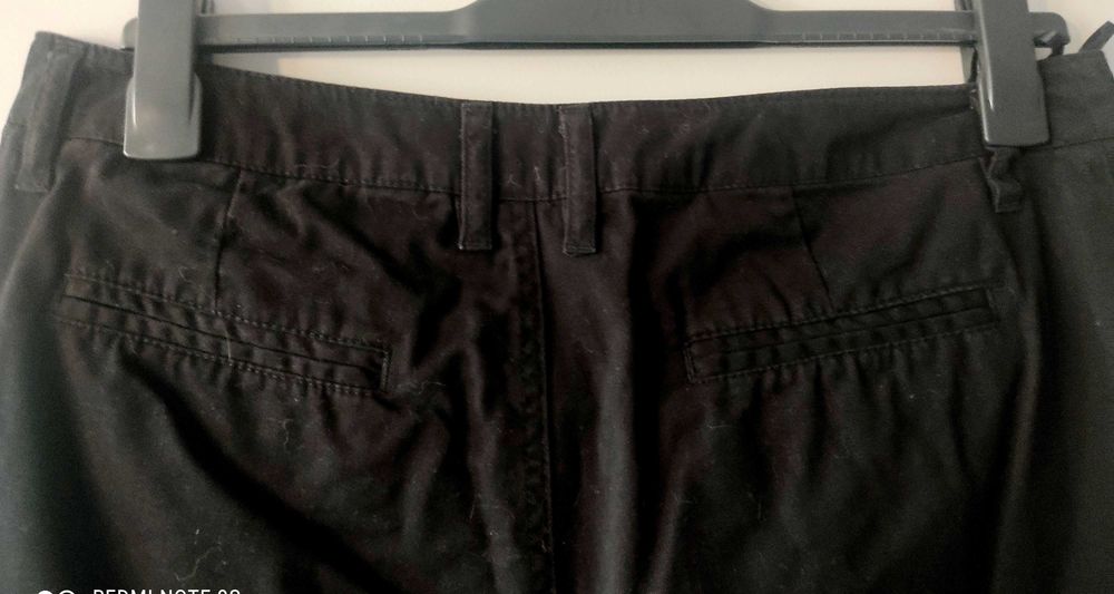 Spodnie czarne bawełna 100% wysoki stan Bonprix r.42