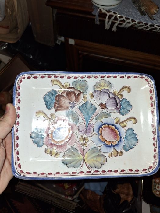 Travessa decorativa faiança Coimbra