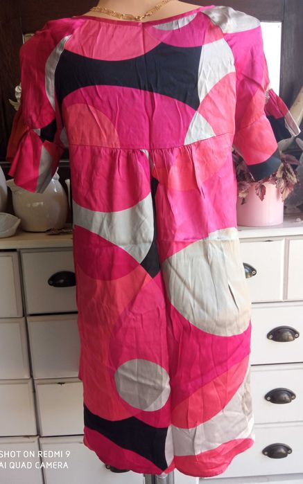 Oasis tunika sukienka 100% jedwab silk 96 cm pachy