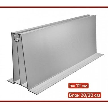 Блок високий  для кріплення сонячних панелей 20/30 см h-12 см