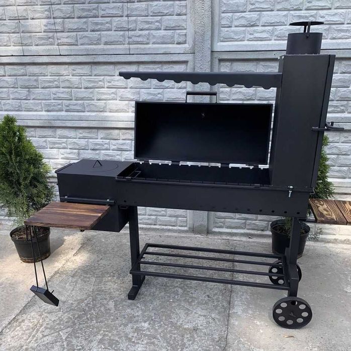 ОТ ЗАВОДА! 4 мм! -19%! Мангал Смокер Коптильня Горячего и Холодного